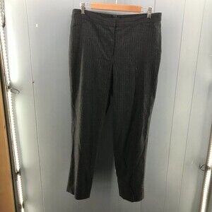 Talbots Heritage gray lightweight wool blend pinstriped trousers size 10